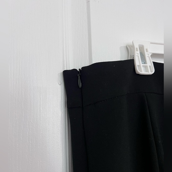 NWT. Zara high waisted black wide leg dress pant with side zipper. - Picture 3 of 3